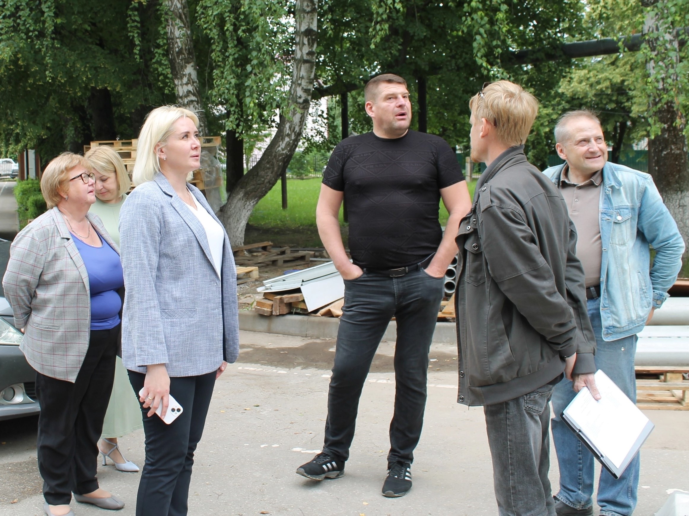 В Рыбновском районе продолжается капитальный ремонт школы №1
