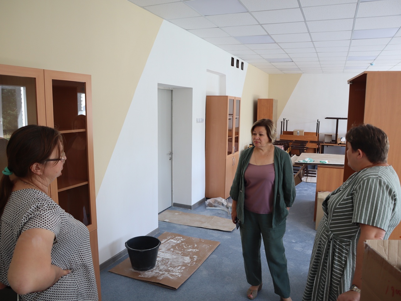 В Касимовском округе продолжается капитальный ремонт Гусевской школы