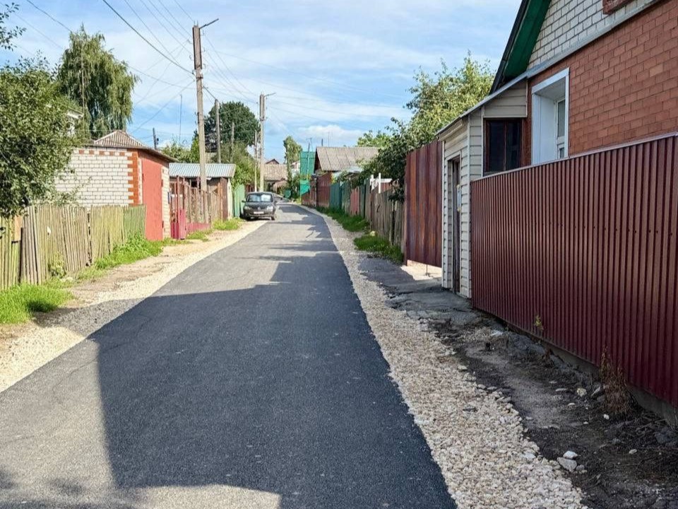 В Рязани завершены дорожные работы на улице Мирной