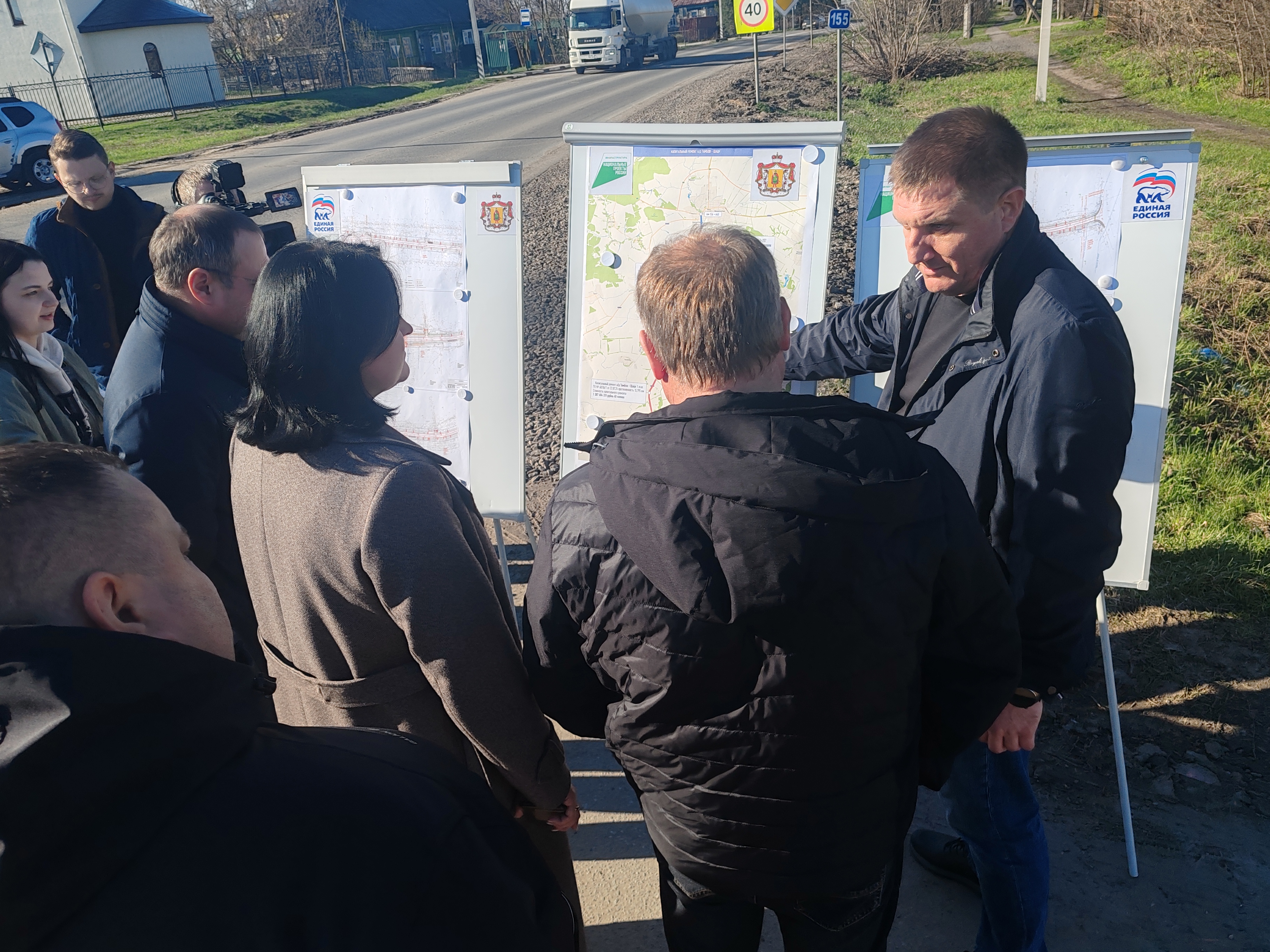 В Шацком округе проходит капитальный ремонт автотрассы Тамбов – Шацк