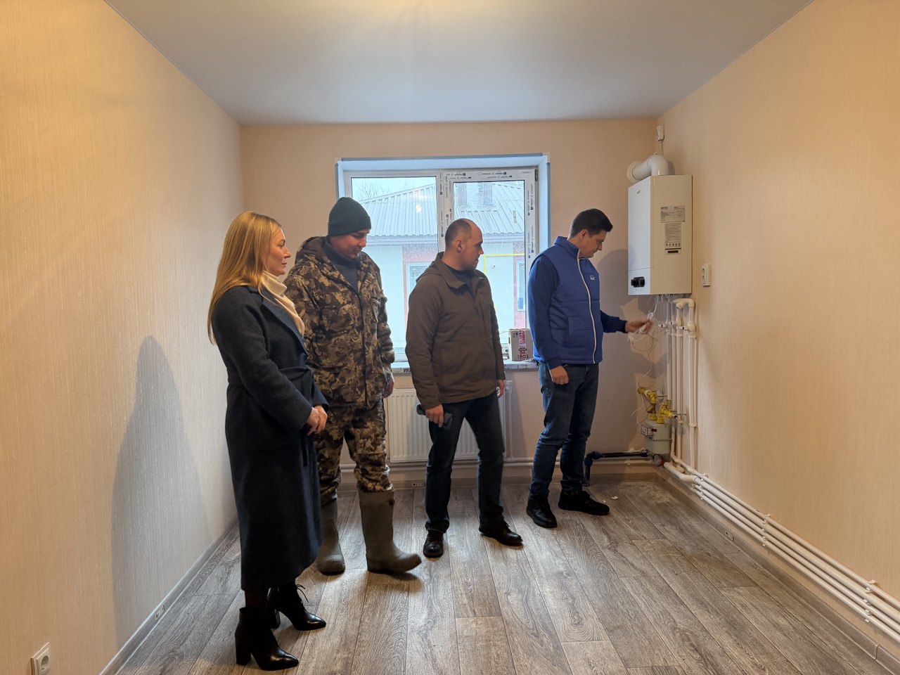 Андрей Шалунов и Мария Овинникова провели проверку хода строительства жилых домов в поселке Поплевинский Скопинского района